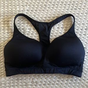 Old Navy Active Go Dry Black High Support Racerback Sports Bra for Women 36D
